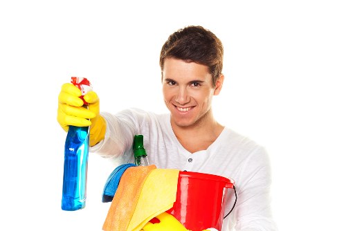 Reusable cleaning items prepared for charity partnership donation
