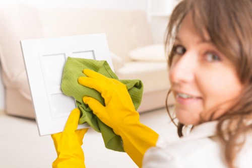Health and safety focused carpet cleaning service with protective measures